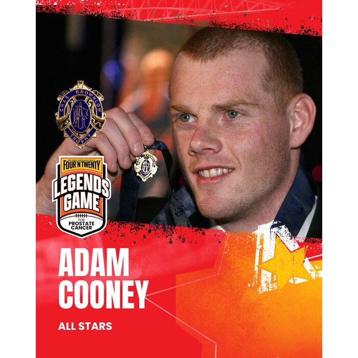Photo of Adam Cooney All Stars 2025 Legends Game Match-Worn Guernsey