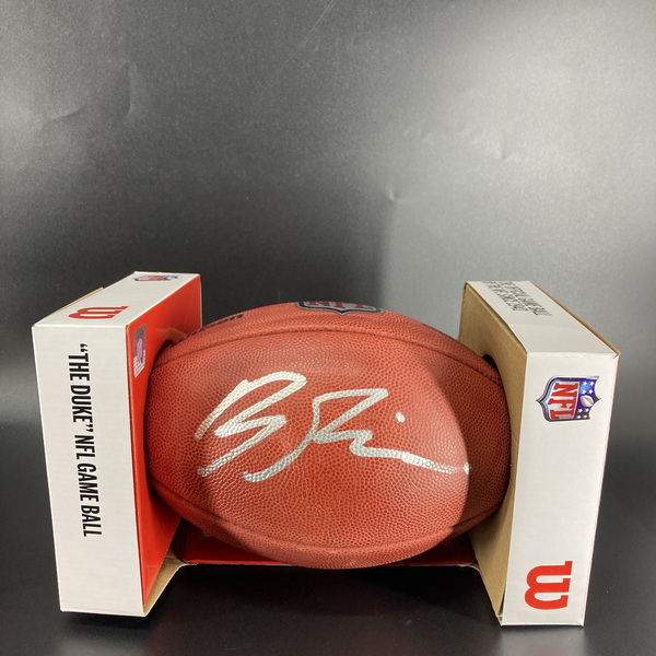 NFL - Chargers Brendan Rice Signed Authentic Football