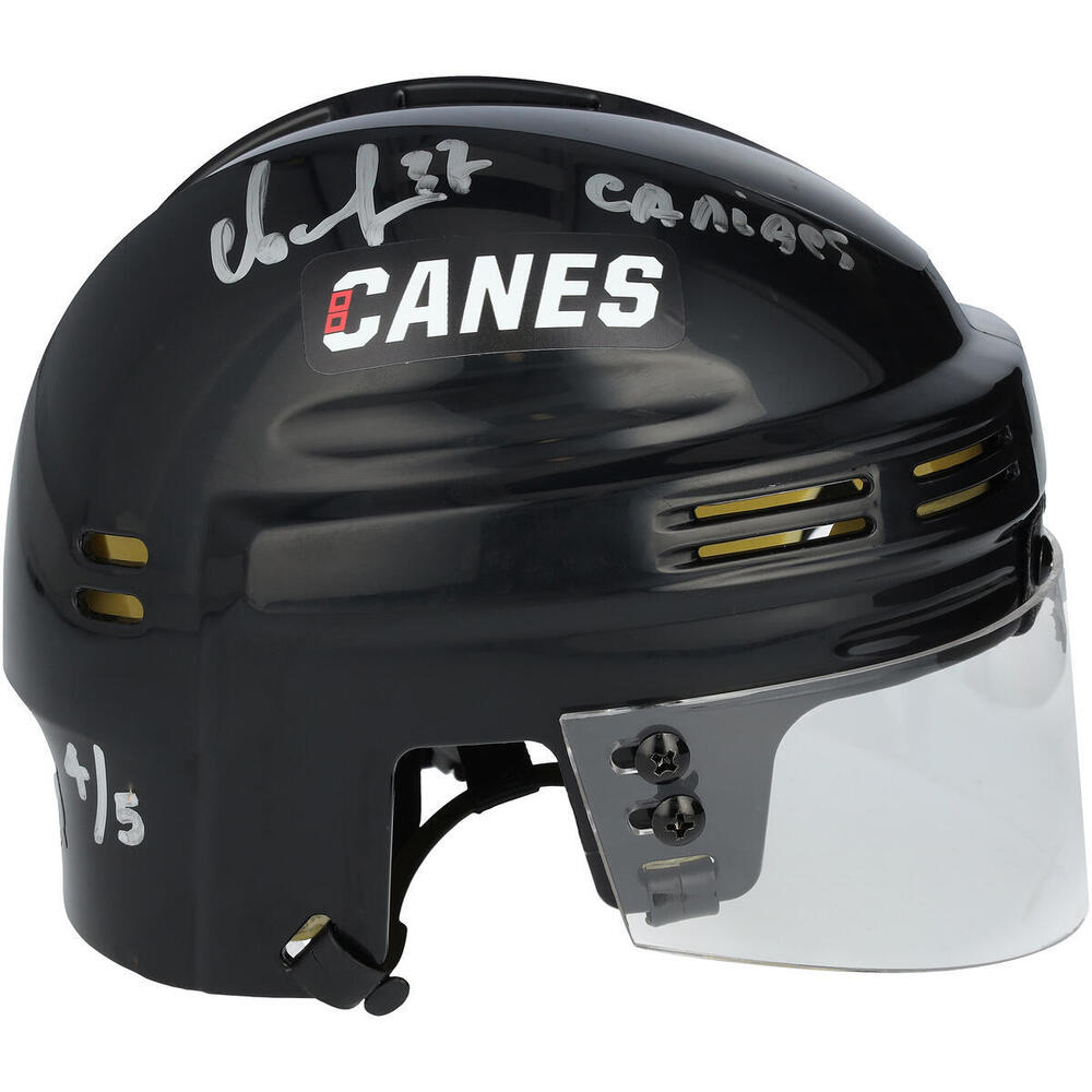 Andrei Svechnikov Carolina Hurricanes Autographed Black Mini Helmet with 