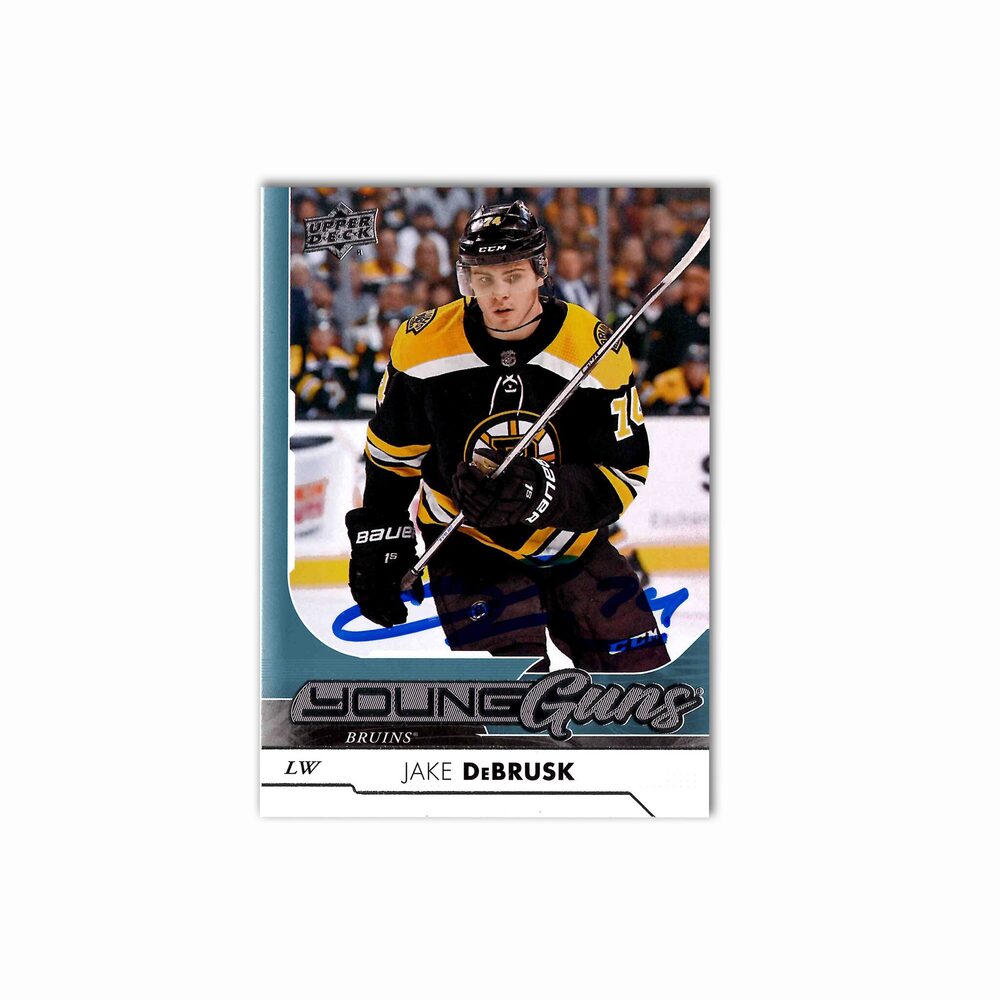 Jake Debrusk Autographed Boston Bruins Young Guns Hockey Card