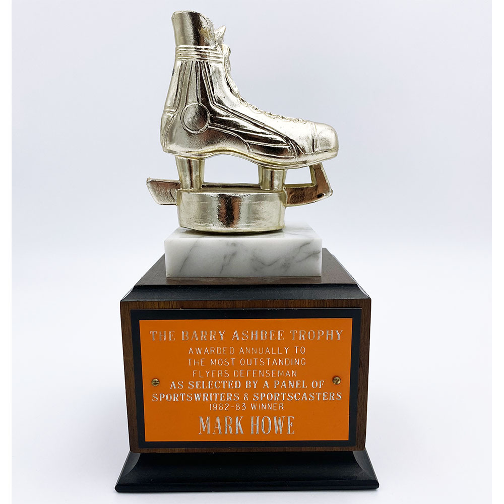 Mark Howe's 198283 Barry Ashbee Trophy Flyers Most Outstanding