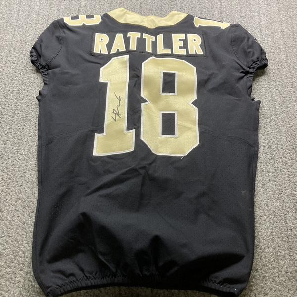 NFL - Saints Spencer Rattler Signed Authentic Jersey Size 42