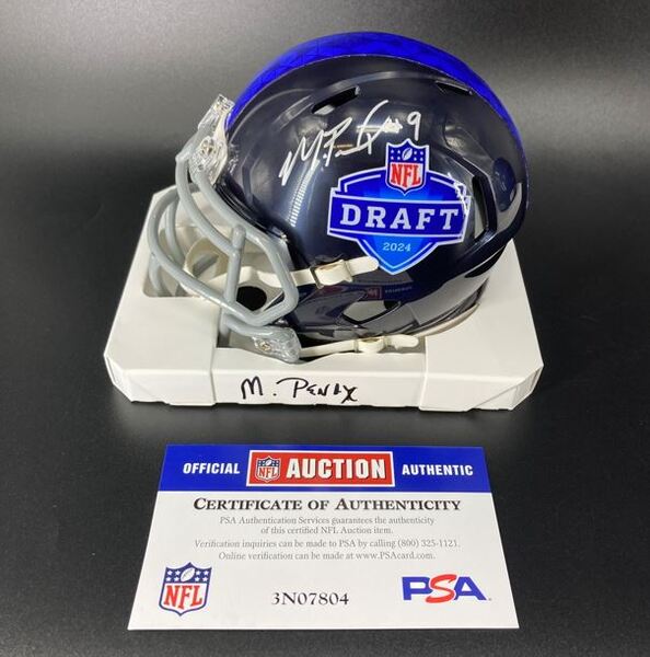 NFL - Falcons Michael Penix Jr. Signed NFL Draft Mini Helmet