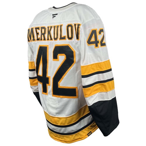 Photo of Game-Used 2025-2026 Preseason Away Hockey Jersey - Georgii Merkulov