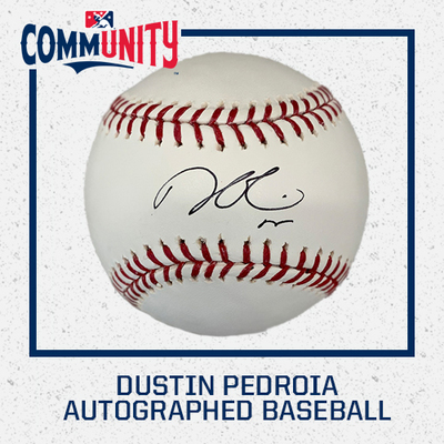 Dustin Pedroia Autographed Baseball