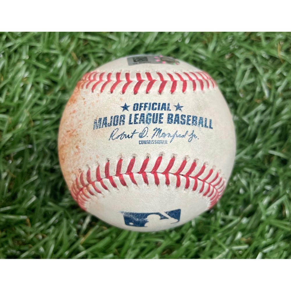 Game Used Baseball Phoenix Sanders strikes out Trevor Larncach