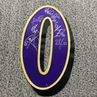 Ravens - Multi Sign Jersey Number Signed By Todd Heap, Ron Johnson, Musa...