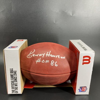 HOF - Oilers Ken Houston Signed Authentic Football with HOF 86 Inscription