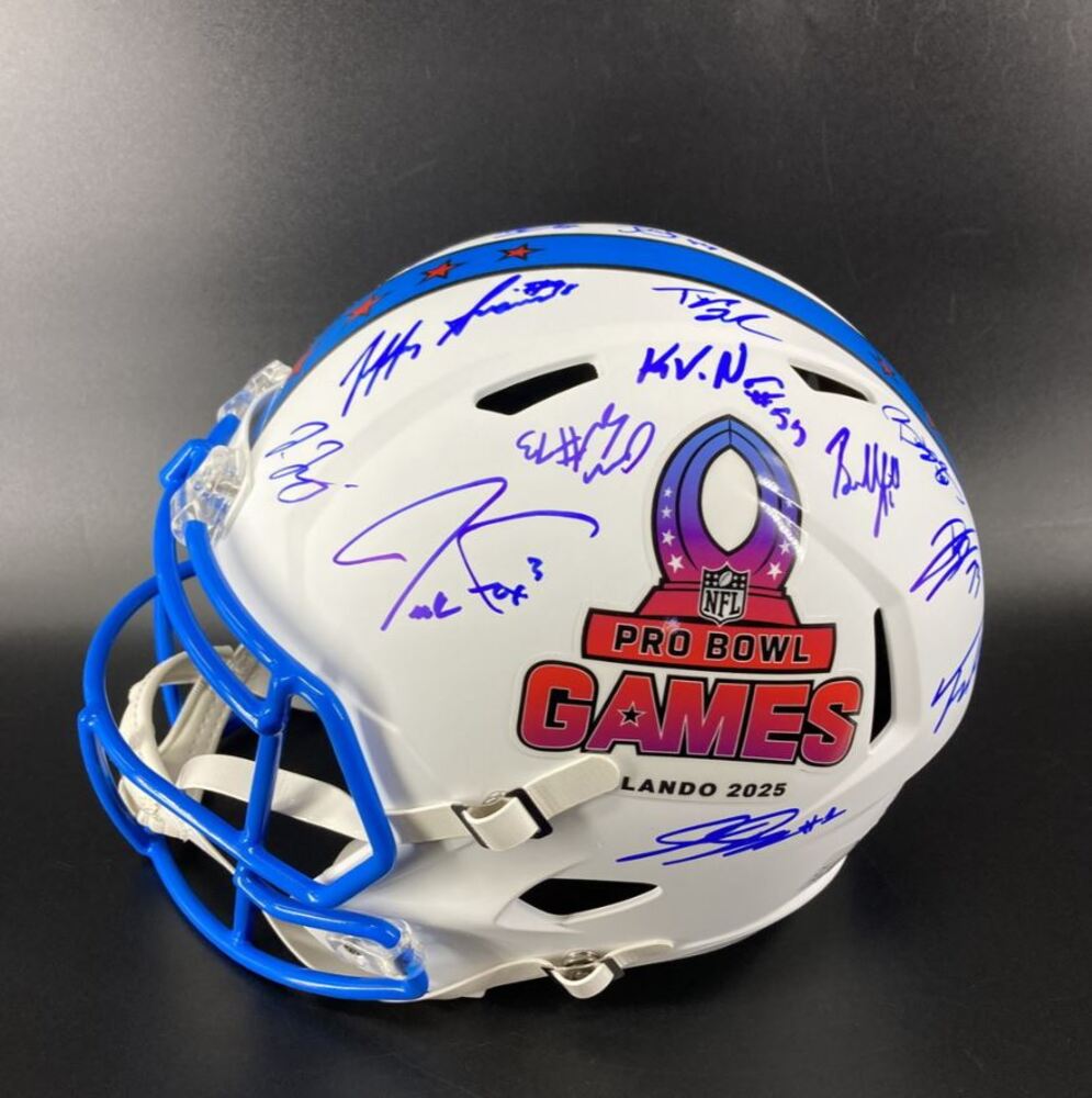NFL - Multi Sign Pro Bowl Games Helmet Signed By Over 25 Pro