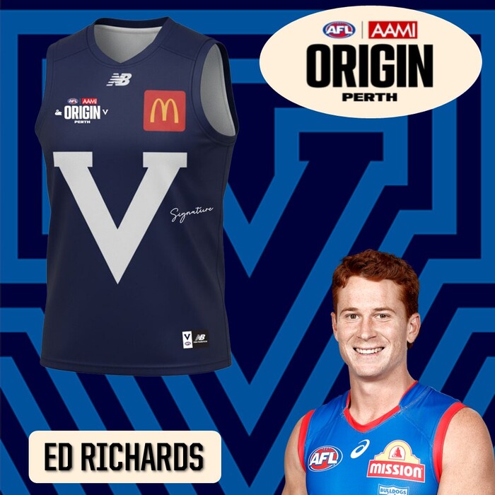 Photo of Ed Richards 2026 VIC AFL Origin Guernsey