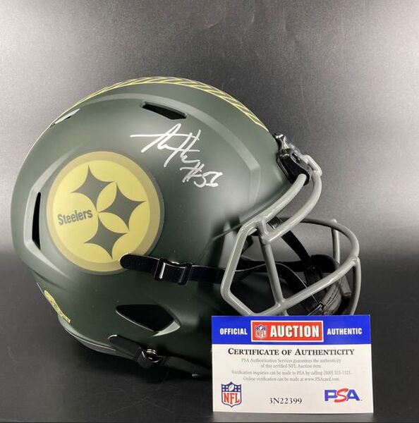 NFL - Steelers Alex Highsmith Signed STS Replica Speed Helmet