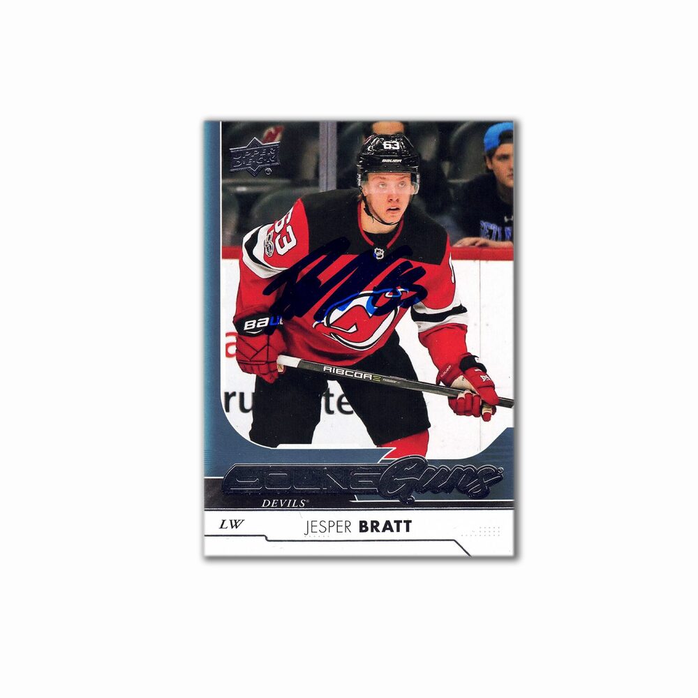 2017-18 UD Young Guns #466 JESPER BRATT Autographed Rookie Card