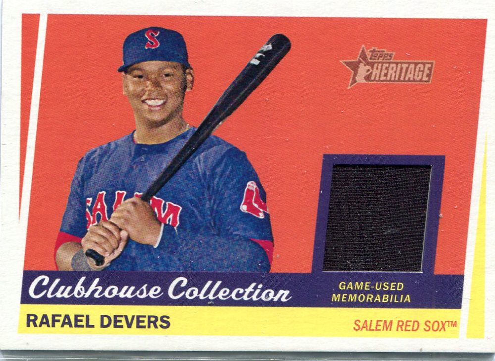 2016 Topps Heritage Minors Clubhouse Collection Relics Rafael Devers