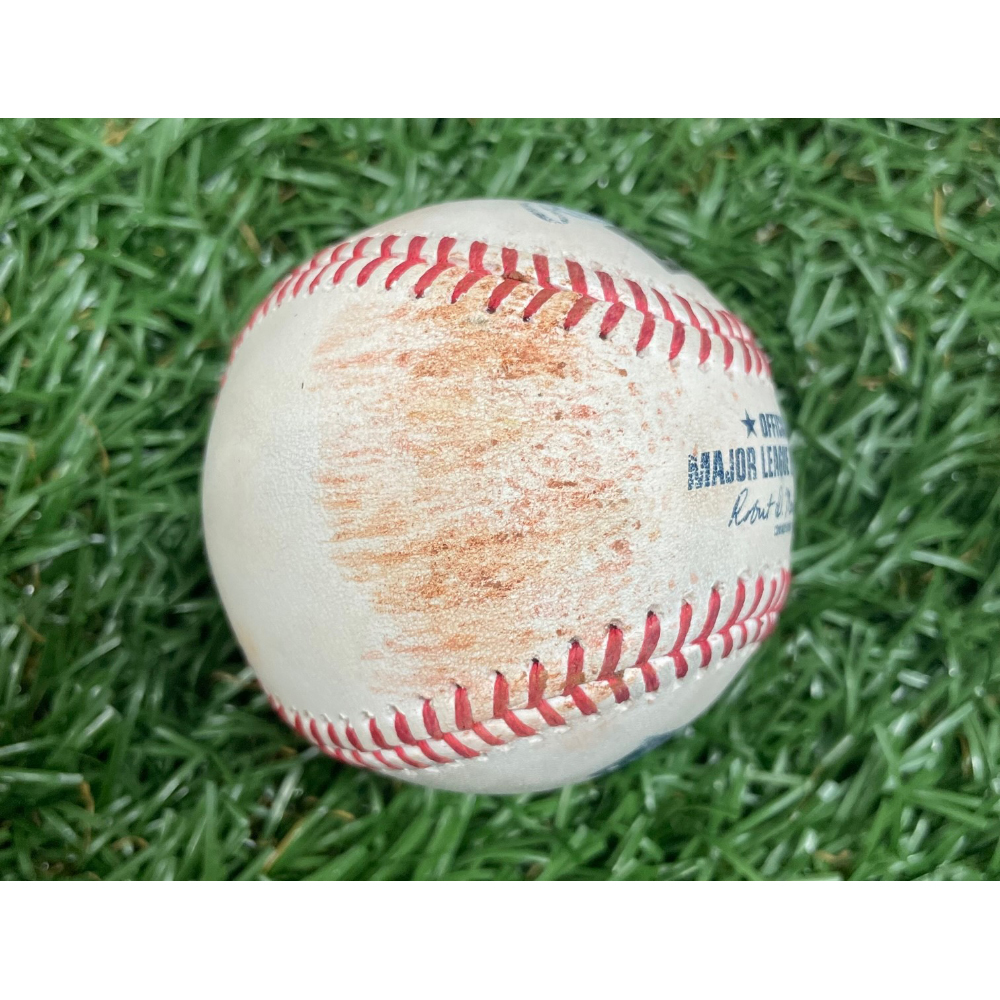 Game Used Baseball Phoenix Sanders strikes out Trevor Larncach