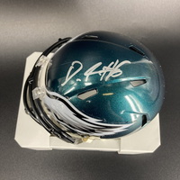 Eagles - DeVonta Smith Signed Mini Helmet