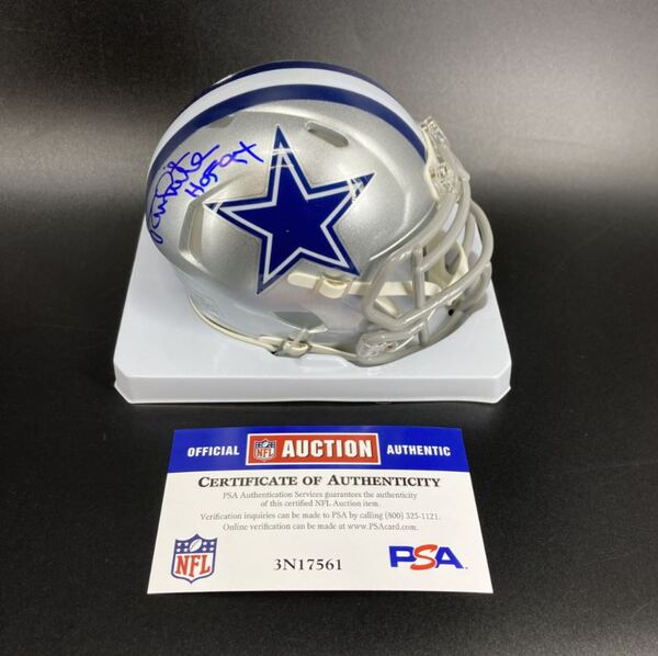 HOF - Cowboys Randy White Signed Mini Helmet