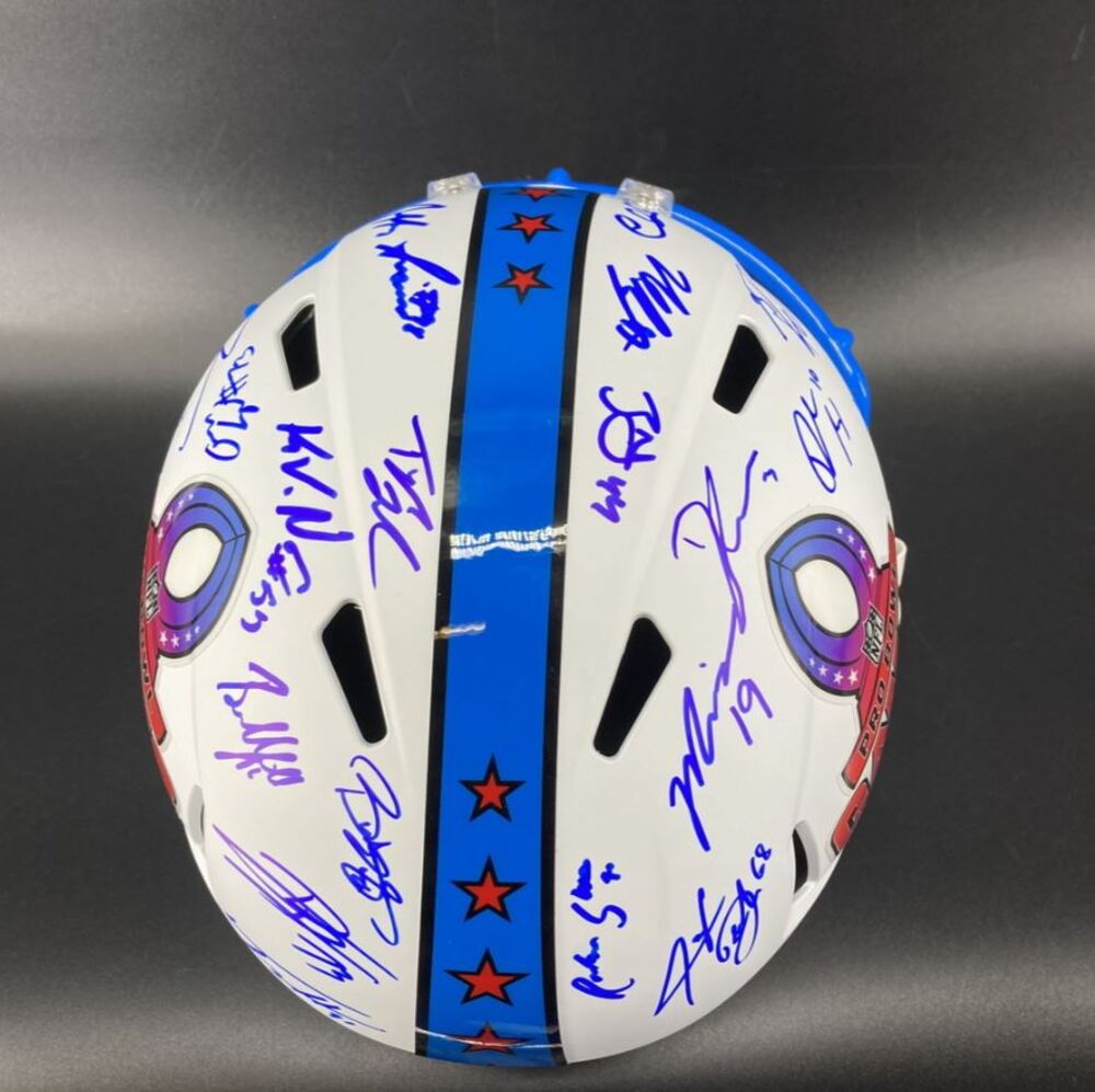 NFL - Multi Sign Pro Bowl Games Helmet Signed By Over 25 Pro