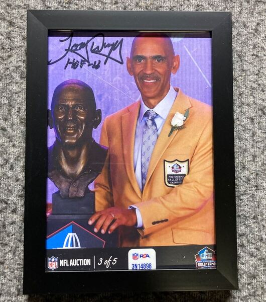 HOF - Colts Tony Dungy NFL Auction Exclusive Signed 5x7 Photo Individual...