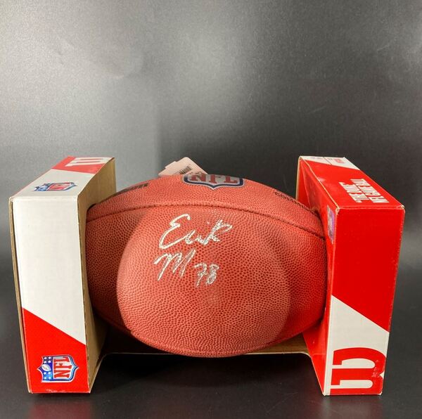 NFL - Saints Erik McCoy Signed Authentic Football