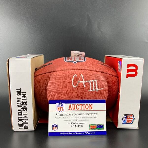 NFL - Steelers Calvin Austin signed authentic football