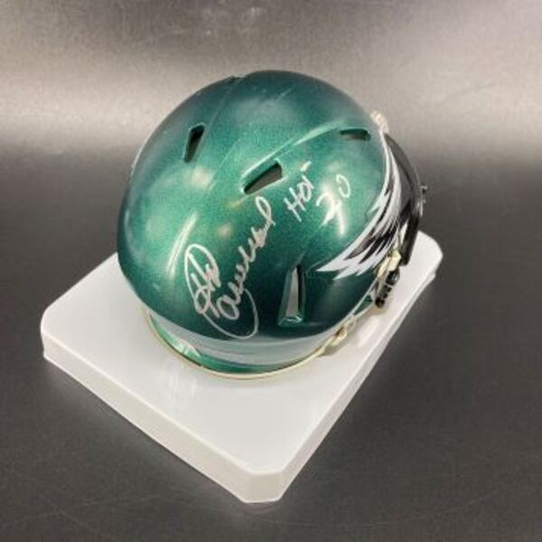 HOF - Eagles Harold Carmichael Signed Mini Helmet