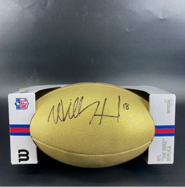 NFL - Steelers Will Howard Signed Gold Composite Football
