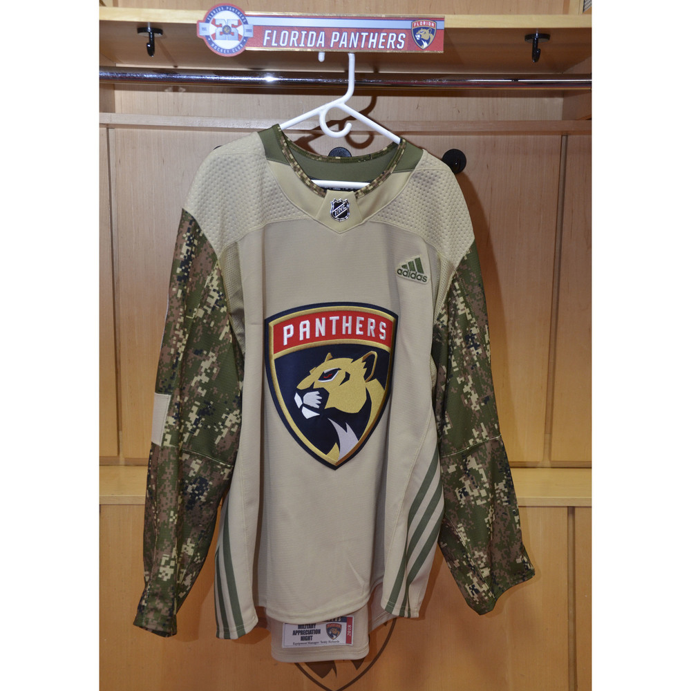 #95 Henrik Borgstrom Warm-Up Worn and Autographed Military Jersey