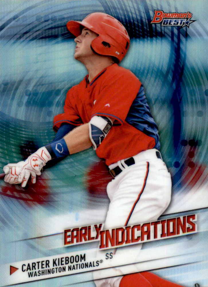 2018 Bowman's Best Early Indications Refractors #EI19 Carter Kieboom