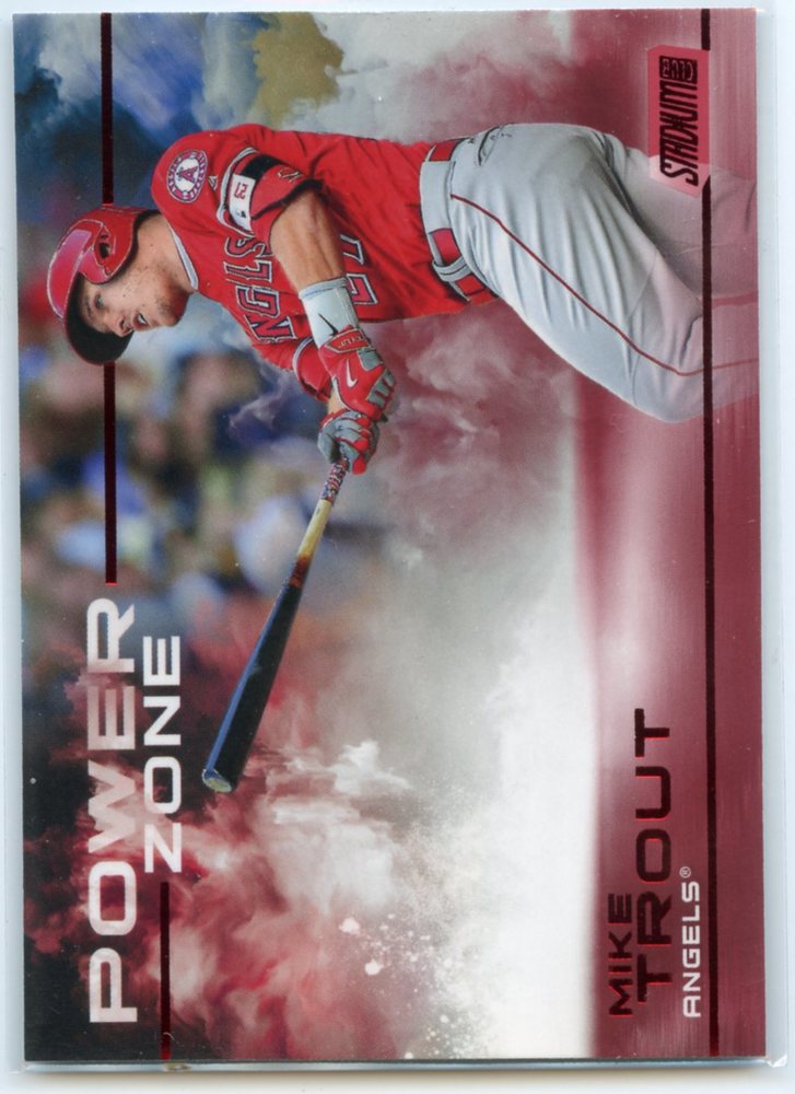 2019 Stadium Club Power Zone Red #PZ2 Mike Trout
