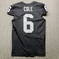Crucial Catch - Raiders AJ Cole Game Worn Jersey 2024 Season Size 44 Wit...