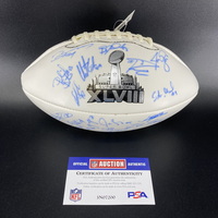 NFL - Seahawks Multi Sign Super Bowl XLVIII Panel Ball Signed By Over 30...