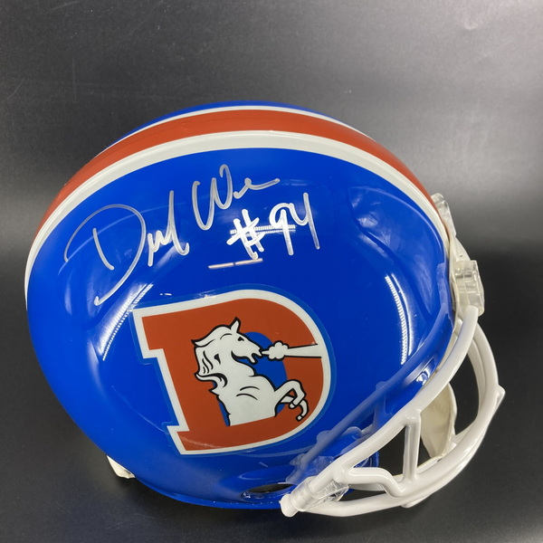 NFL - Broncos DeMarcus Ware Signed Throw Back Proline Helmet