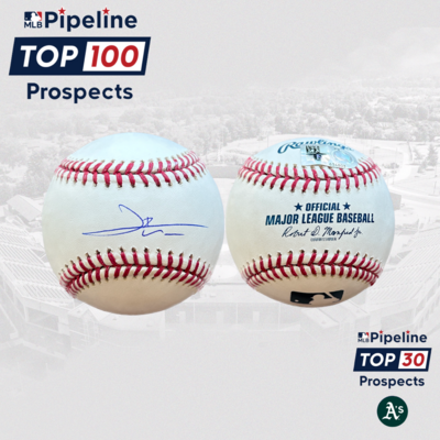 Leo De Vries - Autographed Baseball - MLB Authenticated