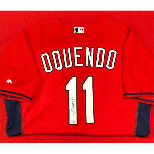 Jose Oquendo Autographed Team Issued Batting Practice Jersey (Size 50)