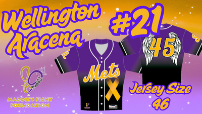 Maddie's Fight Foundation Jersey #21 Wellington Aracena