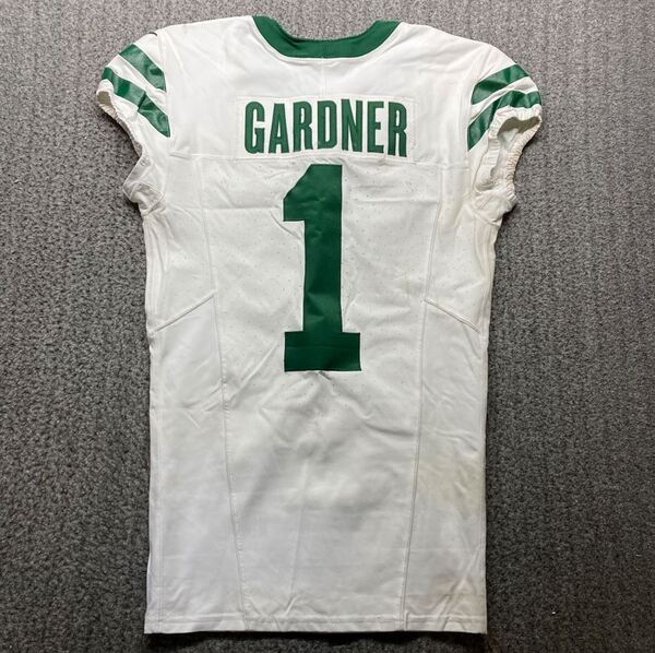 Crucial Catch - Jets Sauce Gardner Game Worn Jersey (10/20/2024) Size 38