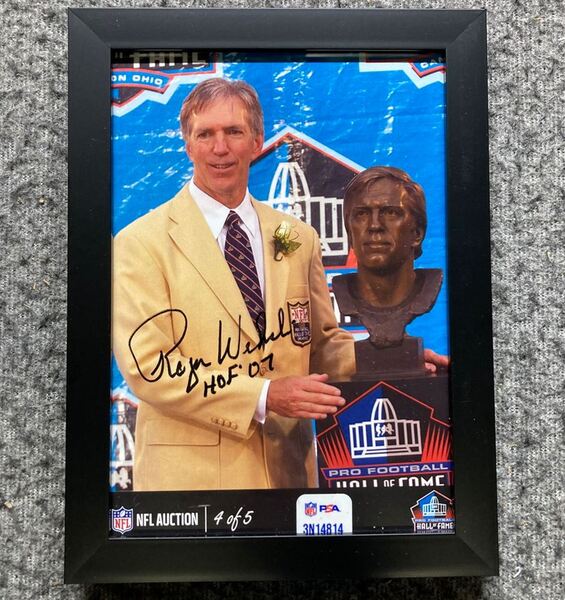 HOF - Cardinals Roger Wehrli NFL Auction Exclusive Signed 5x7 Photo Indi...