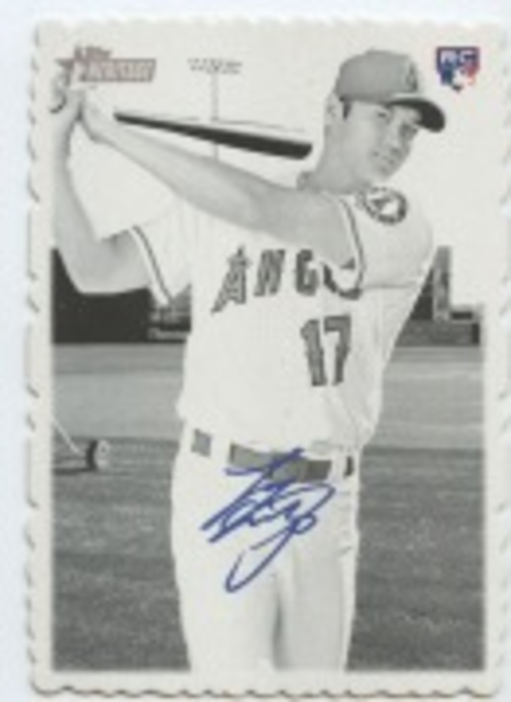 2018 Topps Heritage High Number '69 Topps Deckle Edge #1 Shohei Ohtani