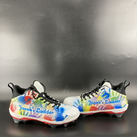MCMC - Patriots Ben Brown Signed Custom Cleats 2024 Season Size 13.5 Ben...