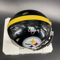 NFL - Steelers Mini Helmet Signed by Chris Boswell and Miles Killebrew