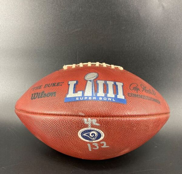 NFL - Super Bowl LIII Game Used Football Rams Offense/Patriots Defense