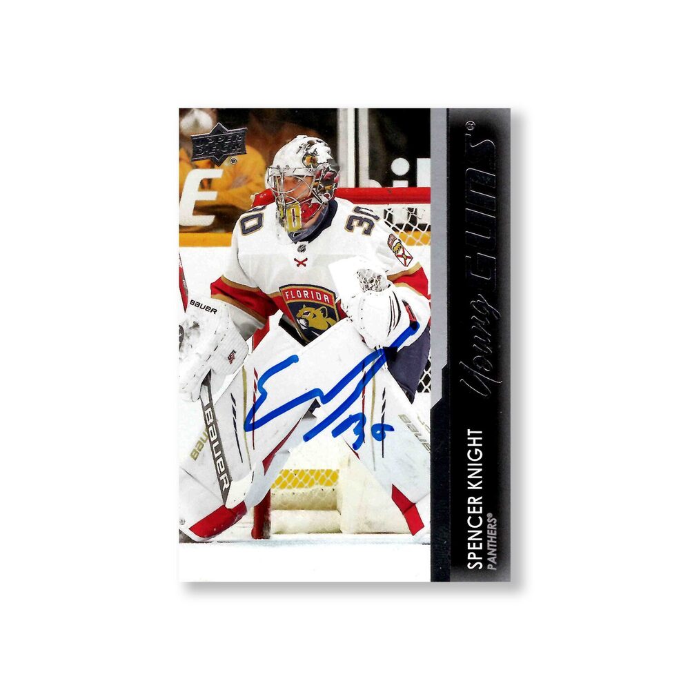 Spencer Knight Autographed Florida Panthers Young Guns Hockey Card #223