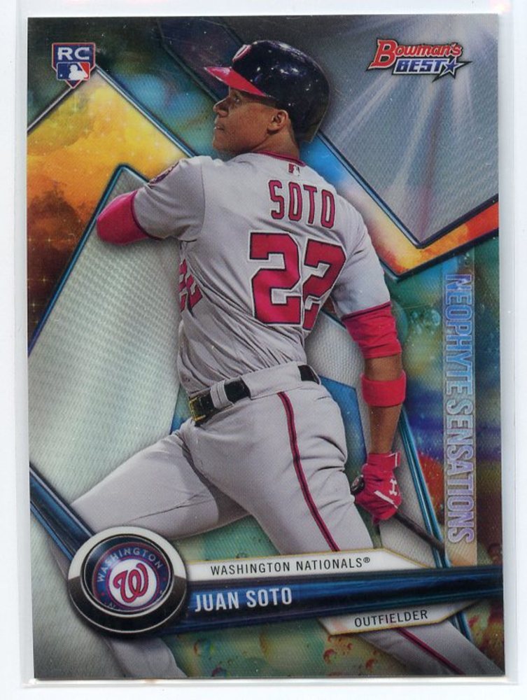 2018 Bowman's Best Neophyte Sensations Refractors #NSJS Juan Soto