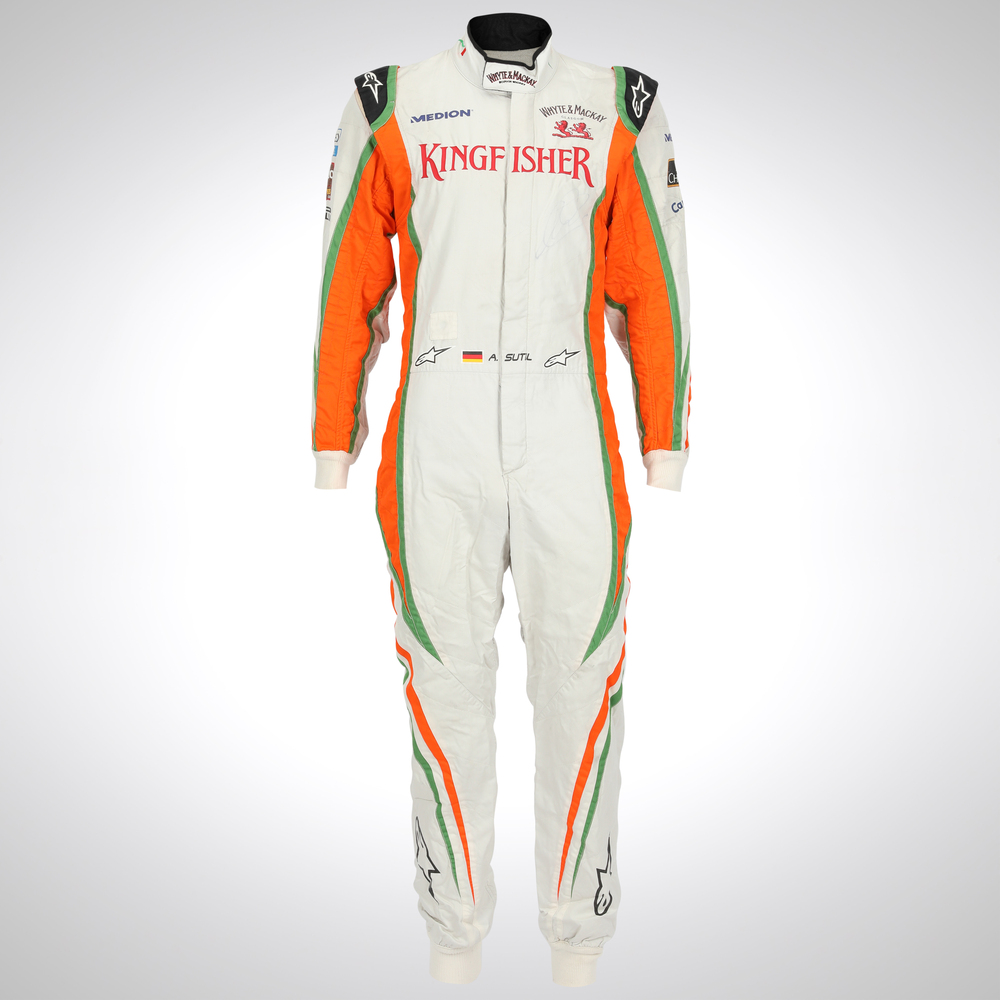 Adrian Sutil 2011 Sahara Force India F1 Team Race Used Race Suit F1