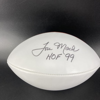 HOF - Rams Tom Mack Signed Panel Ball With HOF 99 Inscription