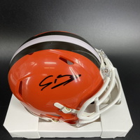 NFL - Browns Shedeur Sanders Signed Mini Helmet