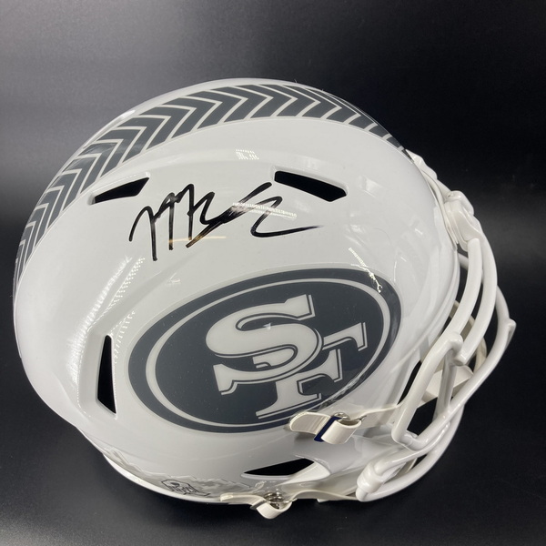 NFL - 49ers Mykel Williams Signed STS Replica Speed Helmet