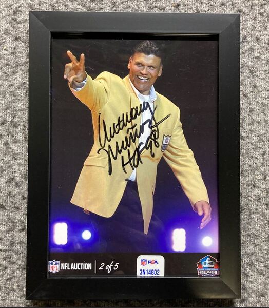 HOF - Bengals Anthony Munoz NFL Auction Exclusive Signed 5x7 Photo Indiv...