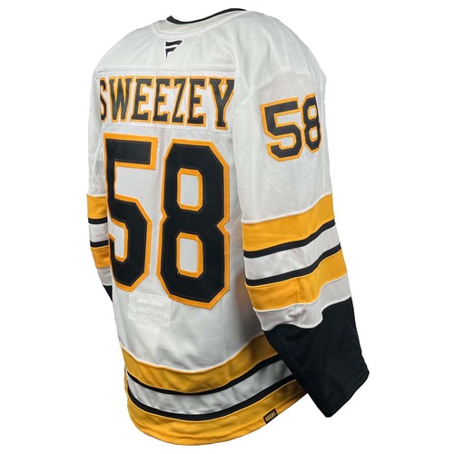 Photo of Team-Issued 2025-2026 Season Away Hockey Jersey - Billy Sweezey