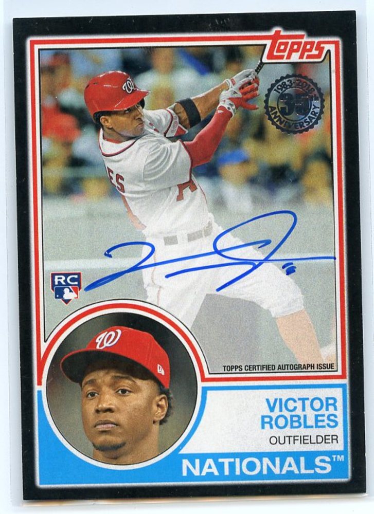 2018 Topps '83 Topps Autographs #83AVR Victor Robles S2